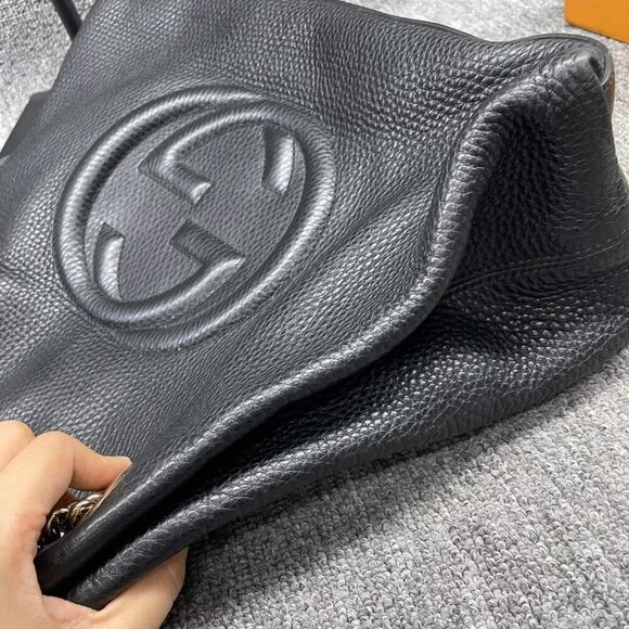 100% Authentic Gucci GG Soho on Chain Shoulder Bag - Picture 3 of 14